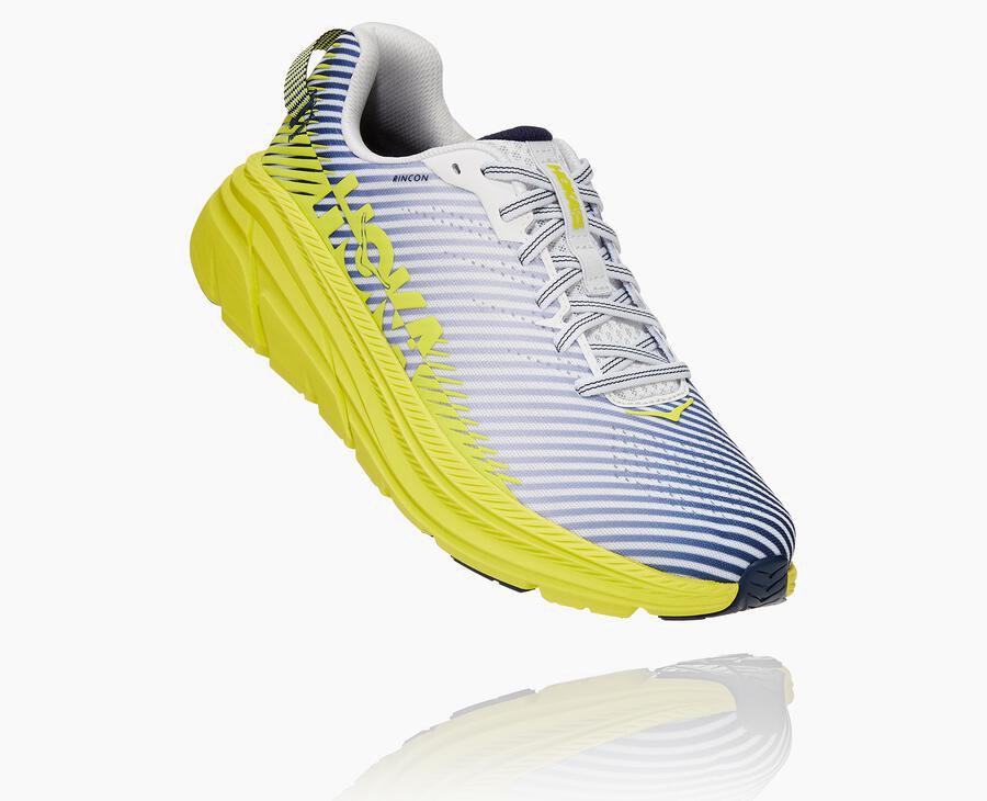 Hoka One One Rincon 2 Löparskor Herr - Vita/Blå - XVEAM-3142